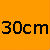 Pomarańczowy 30cm