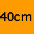 Pomaranczowy 40cm